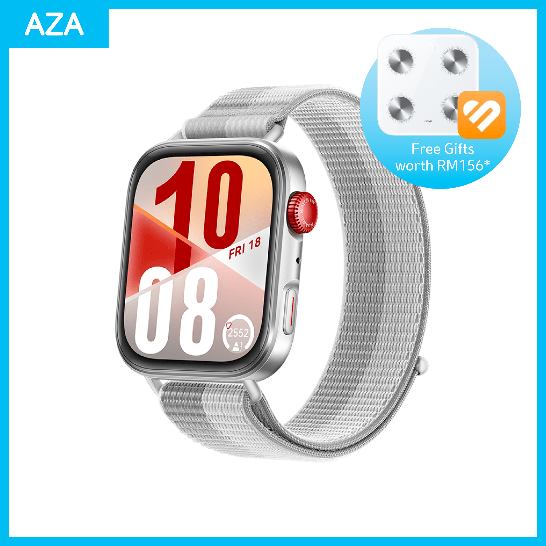 Huawei Watch Fit 4 Grey Nylon Strap
(Preorder Deal)