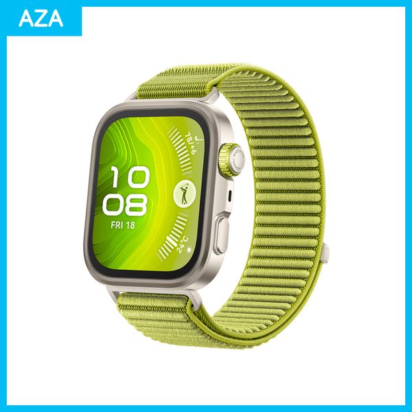 Huawei Watch Fit 4 Pro Green Nylon Strap