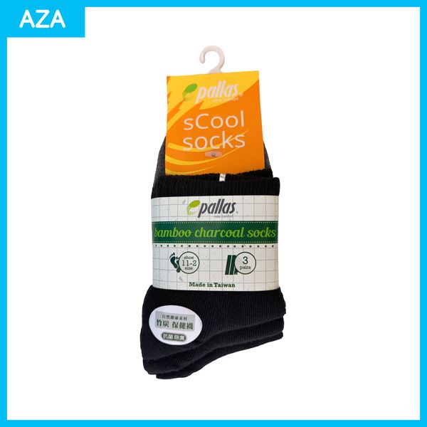 Pallas Bamboo Socks (3 in 1) Black <br> PI82/83/84-006 
