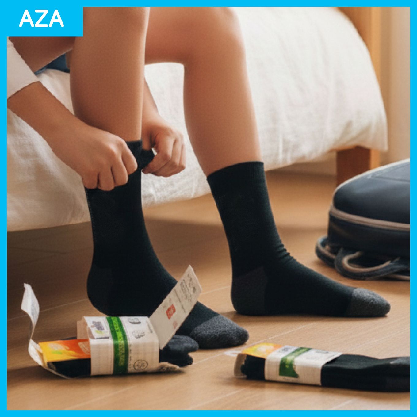 Pallas Bamboo Socks (3 in 1) Black <br> PI82/83/84-006 