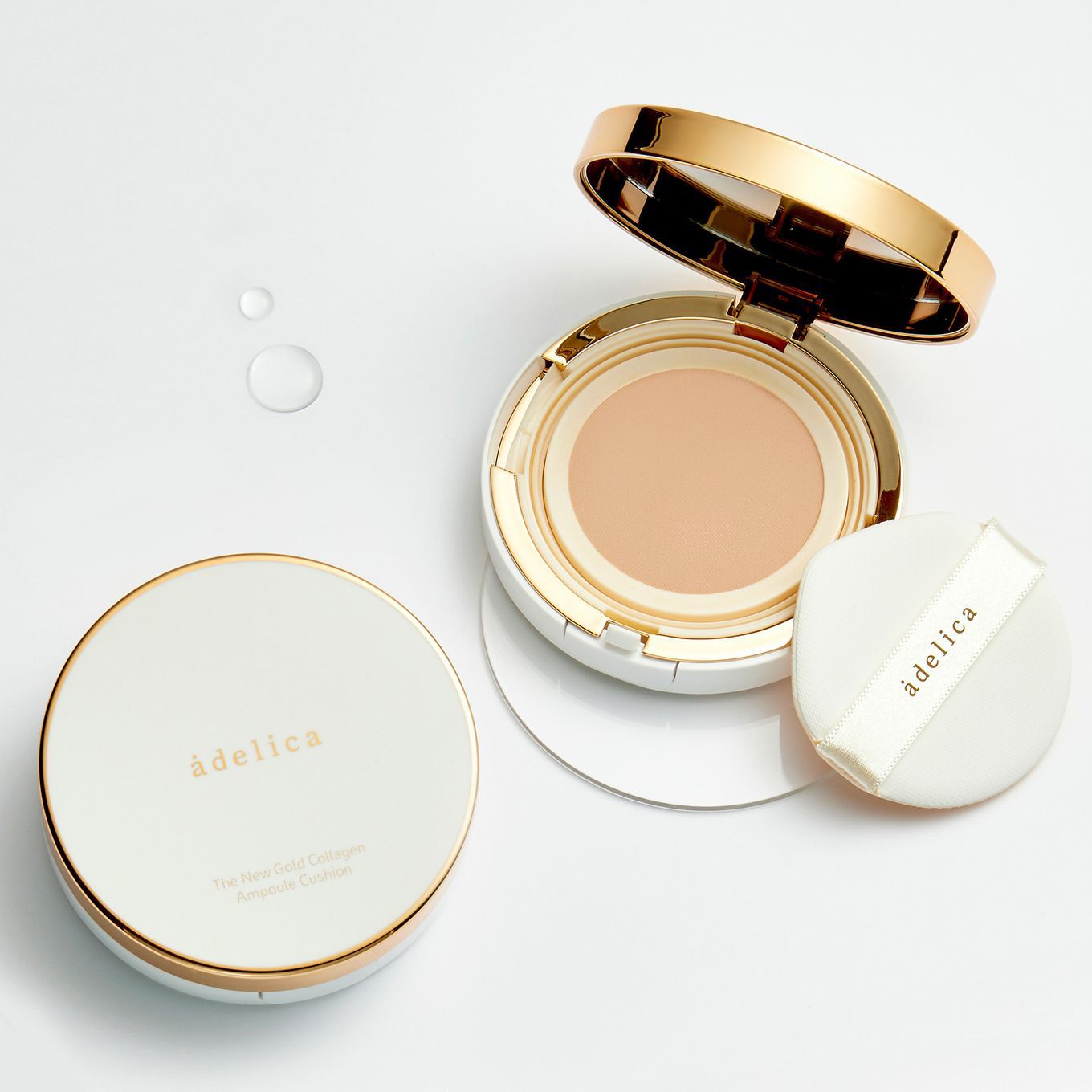 Adelica The New Gold Collagen Ampoule Cushion 02 Natural Vanilla