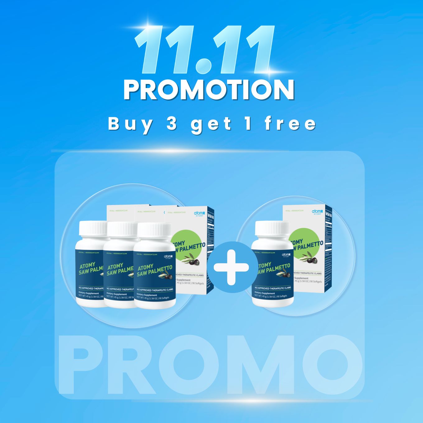 3 Atomy Saw Palmetto + 1 Atomy Saw Palmetto(free)