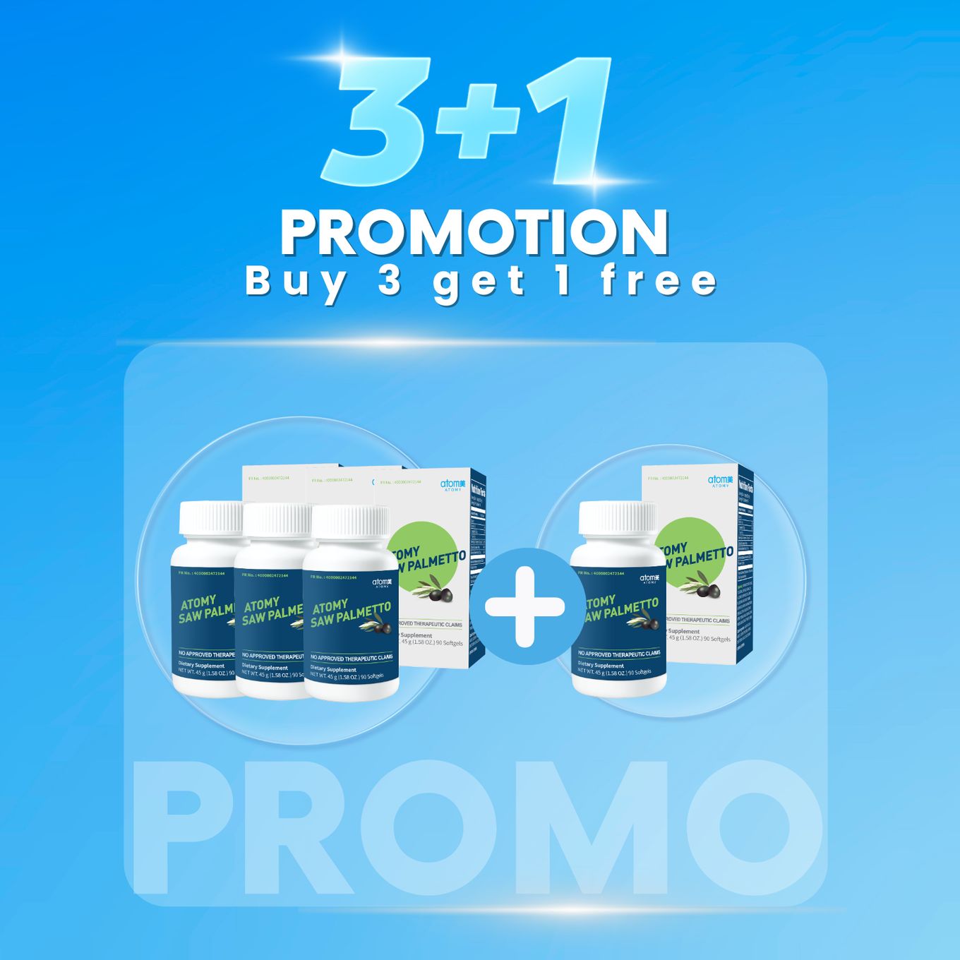 3 Atomy Saw Palmetto + 1 Atomy Saw Palmetto(free)