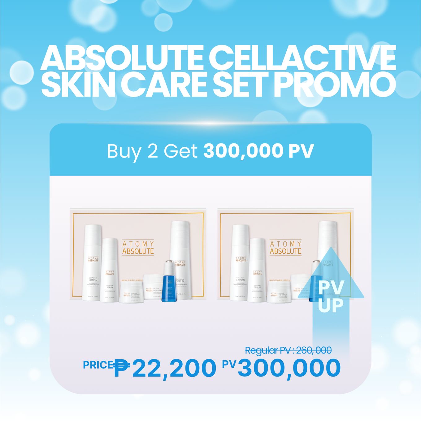 Buy 2 Atomy Absolute Cellactive Skincare Set + PV UP