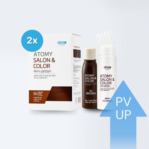 Atomy Salon & Color Brown 5G*2 + PV UP