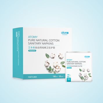 Atomy Pure Natural Cotton Sanitary Napkins (Pantyliner)