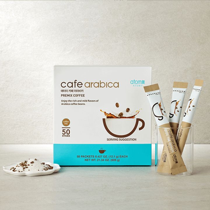 【HANON】 Arabica Slim Cafe Cafe Arabica *1 box (50 sticks) | Atomy Singapore