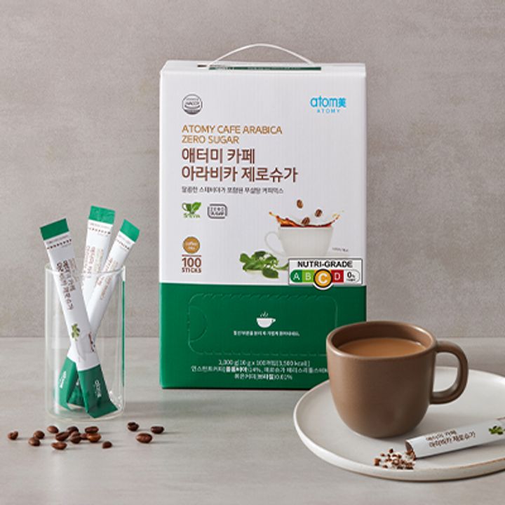 【HANON】 Arabica Slim Cafe Cafe Arabica Zero Sugar *1 box (100 sticks) | Atomy Singapore