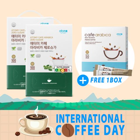 Cafe Arabica Zero Sugar *2 boxes + Cafe Arabica (50 Sticks)