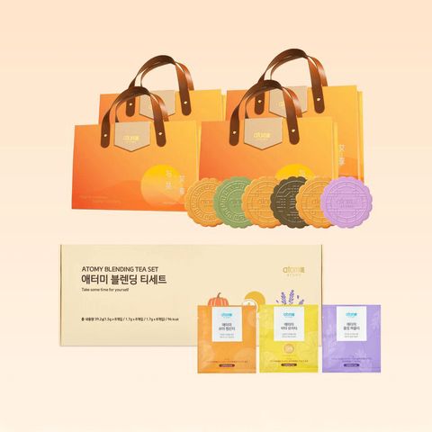 Atomy Mooncake*4 set with Blending Tea