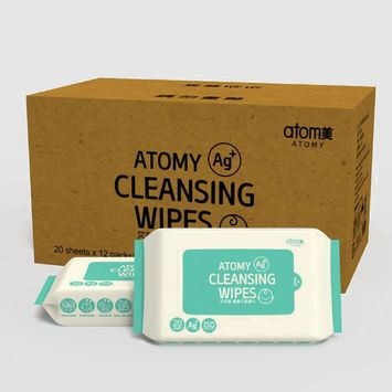 Ag+ Cleansing Wipes 20 Sheets *1 box (12 packs)