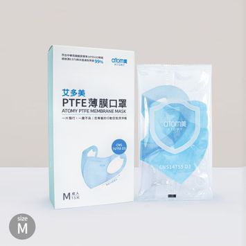 艾多美 PTFE薄膜口罩(M)-藍色