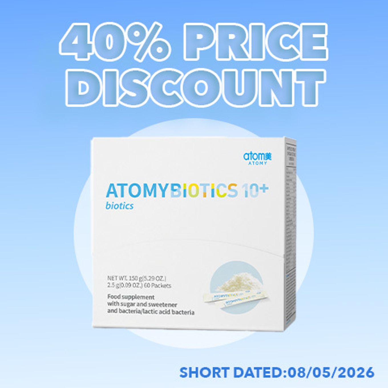 Atomy Biotics + (Short Dated) 40% Price Discount