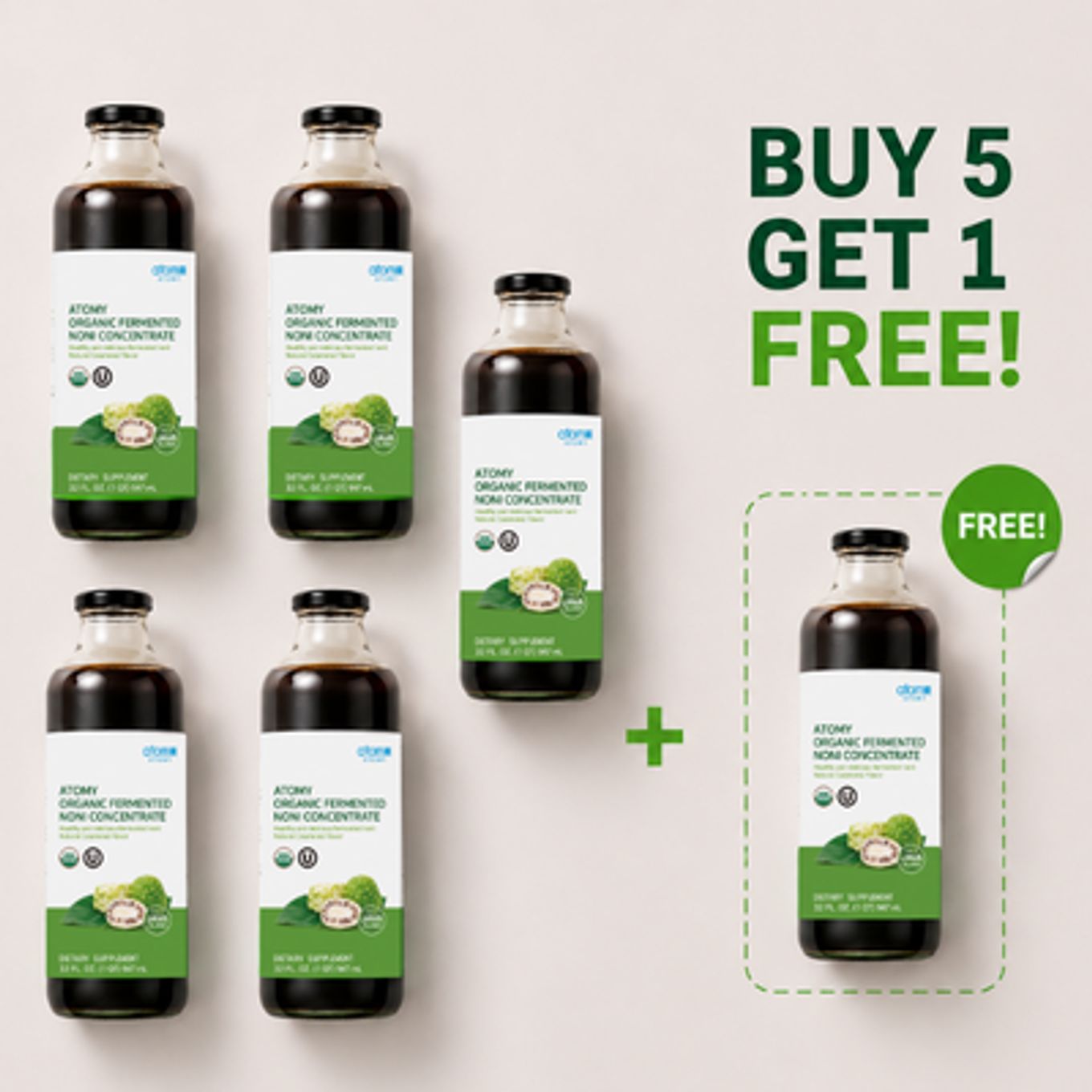 Organic Fermented Noni 5+1