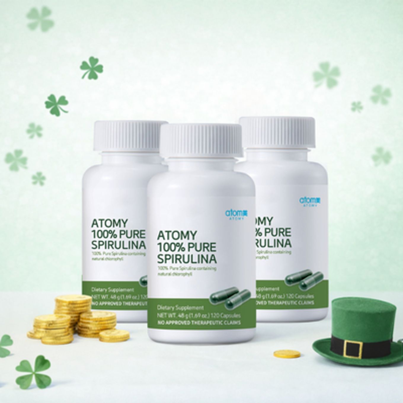 Pure Spirulina 100% * 3ea