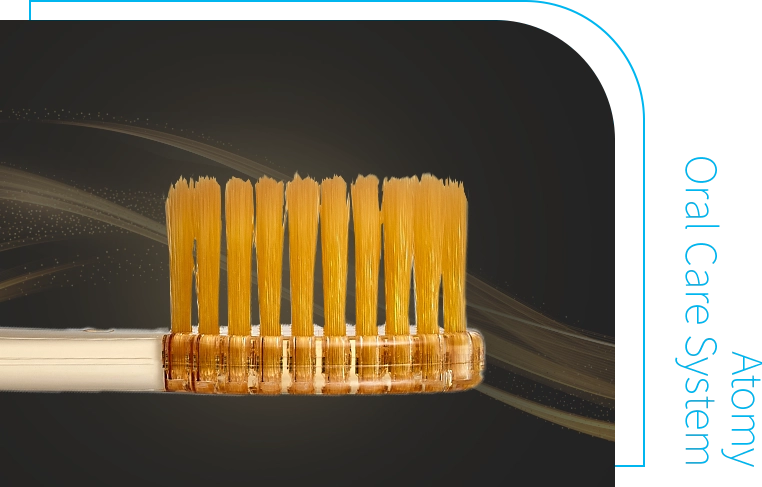 Cerdas com pó de ouro da Atomy Toothbrush