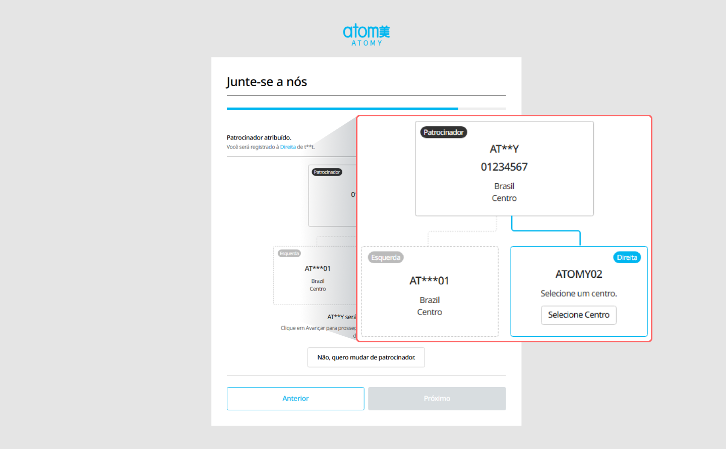 Atomy Brazil Bolivia Join Member Patrocinador